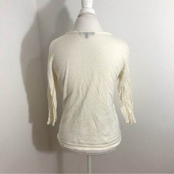 Tommy Bahama Linen White Cardigan - Picture 6 of 14